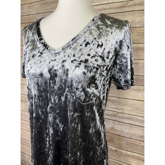 Spring + Mercer Women’s Small Crushed Velvet Top - Picture 3 of 10